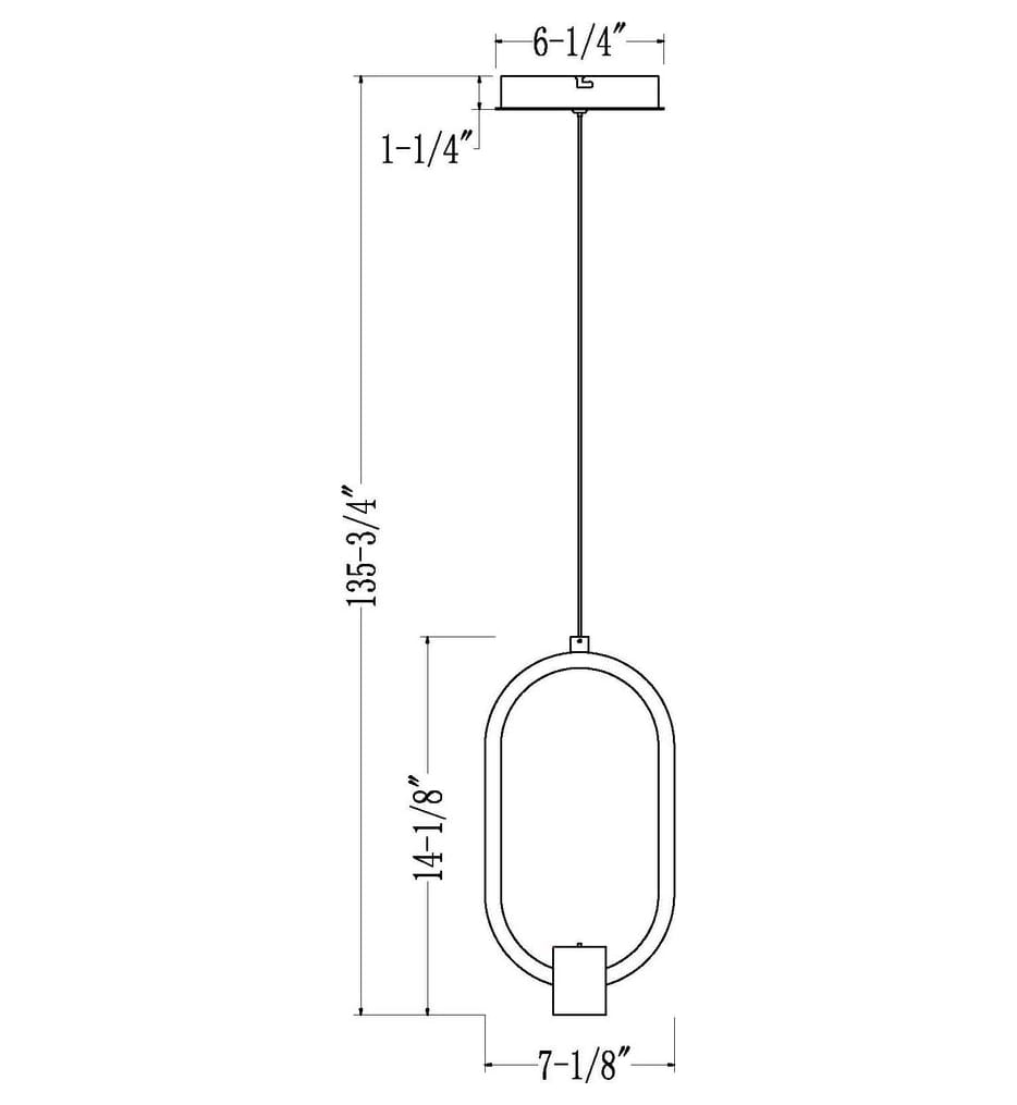 Z-Lite - 4101-7MB-LED - Saros 7.25-inch Pendant