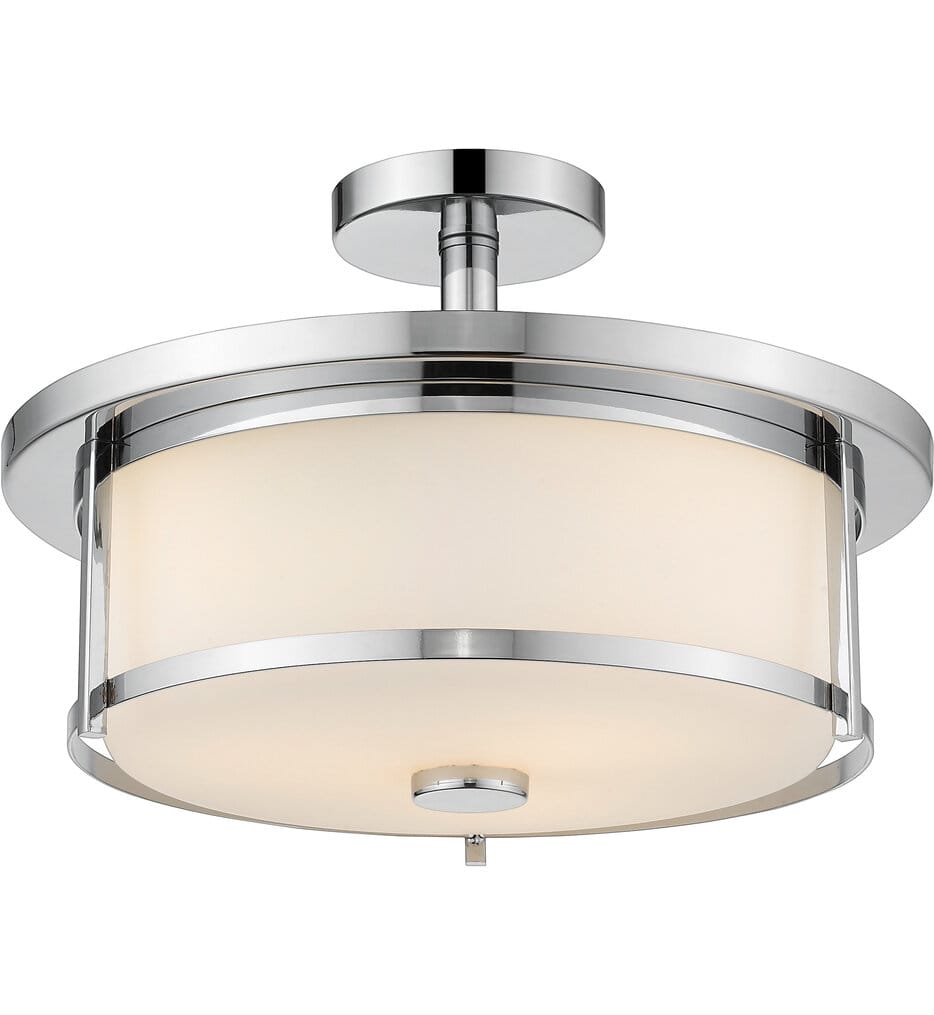 Z-Lite - 465SF16-CH - Savannah 15.75" Semi-Flush Mount
