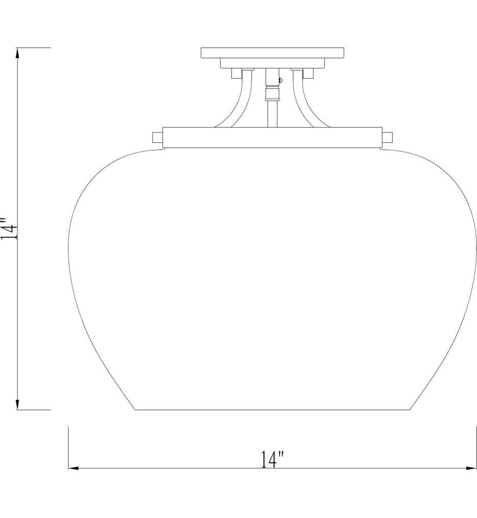 Z-Lite - Joliet 15.75" Semi-Flush Mount