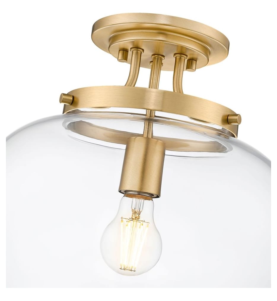 Z-Lite - 473SF13-BBR - Joliet 13-inch Semi-Flush Mount