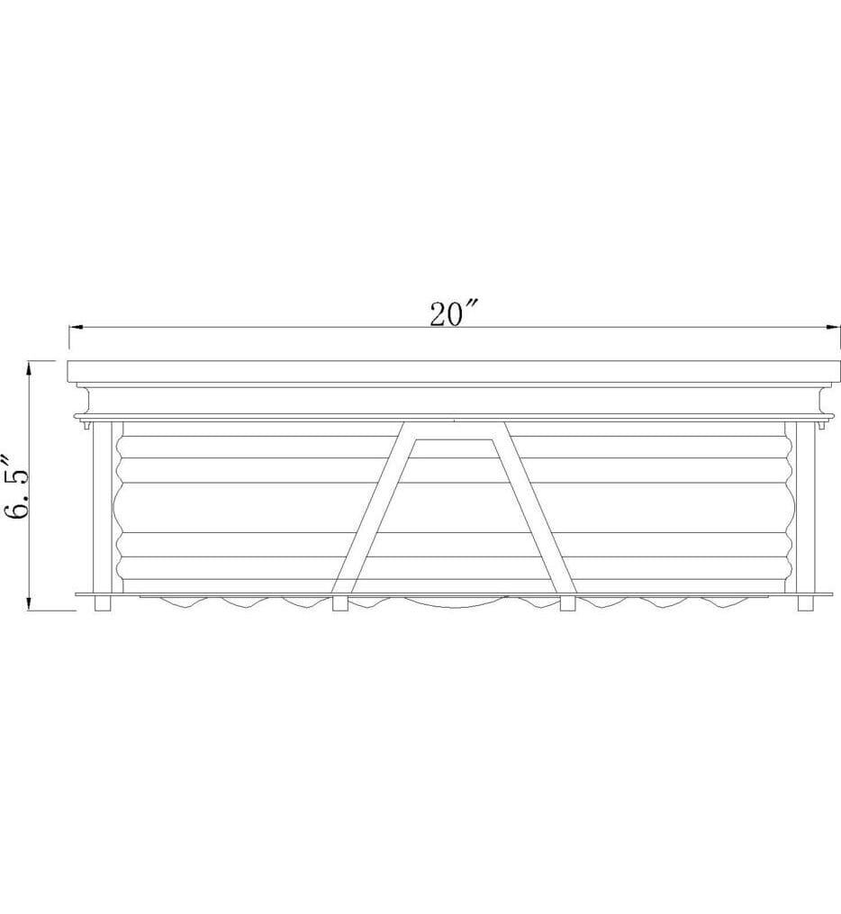 Z-Lite - Cape Harbor 20" Flush Mount