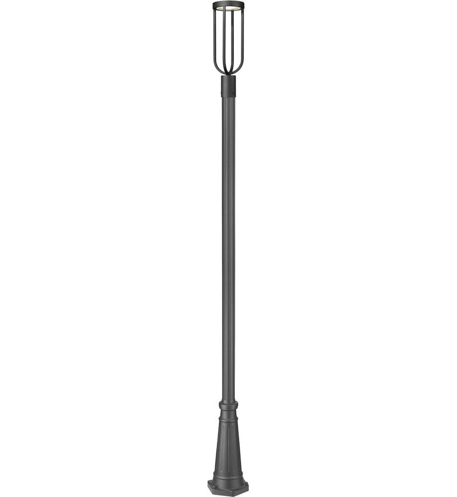 Z-Lite - 5005PHM-519P-BK-LED - Leland 112.5" Outdoor Post Mount