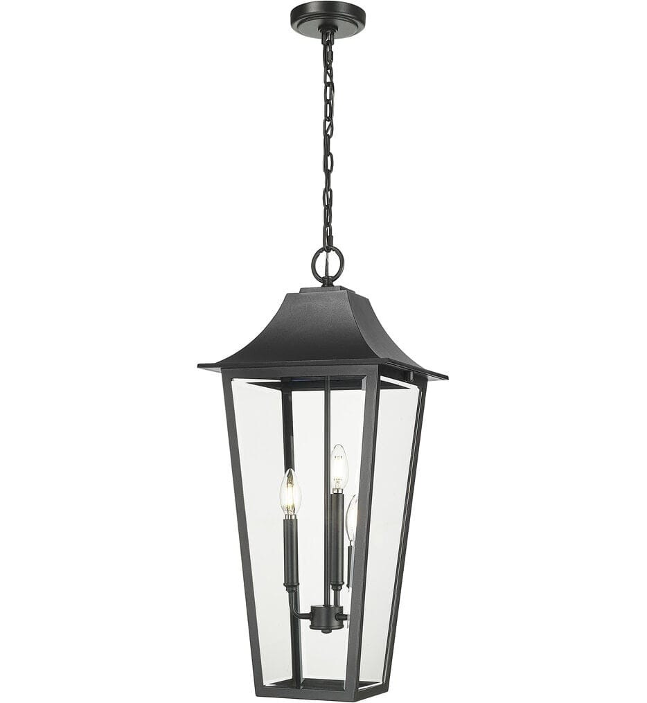 Z-Lite - 5008CHXL-BK - Gannon 12" Outdoor Pendant