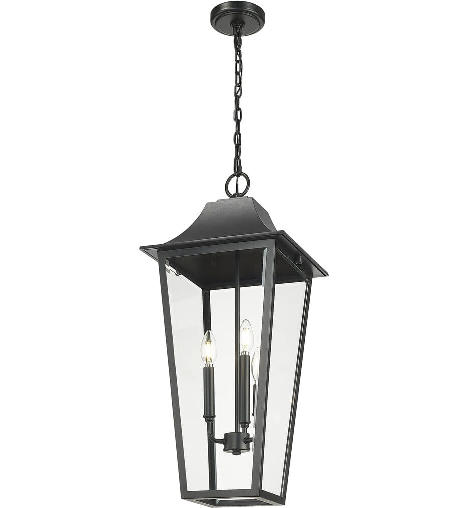 Z-Lite - 5008CHXL-BK - Gannon 12" Outdoor Pendant