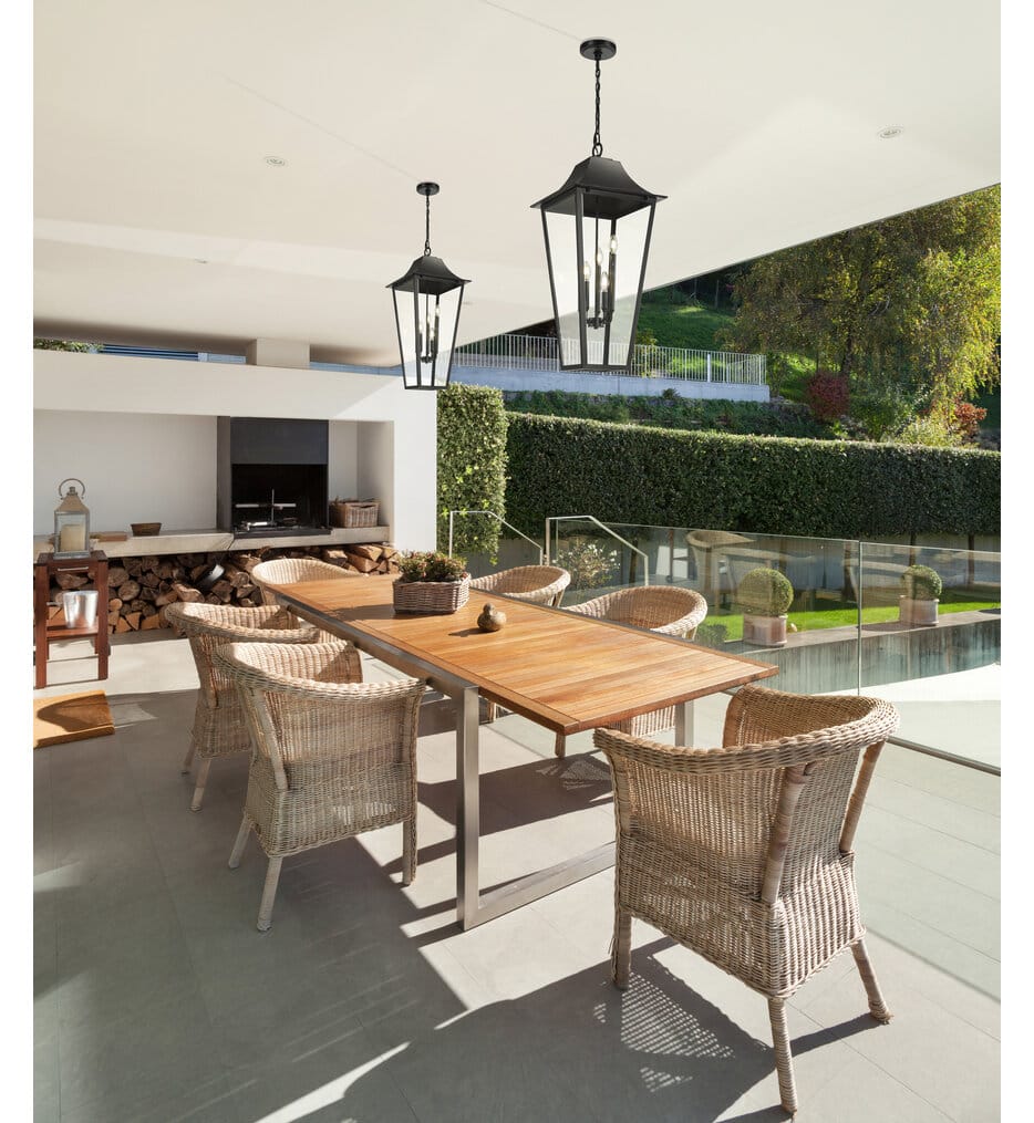 Z-Lite - 5008CHXXL-BK - Gannon 16" Outdoor Pendant