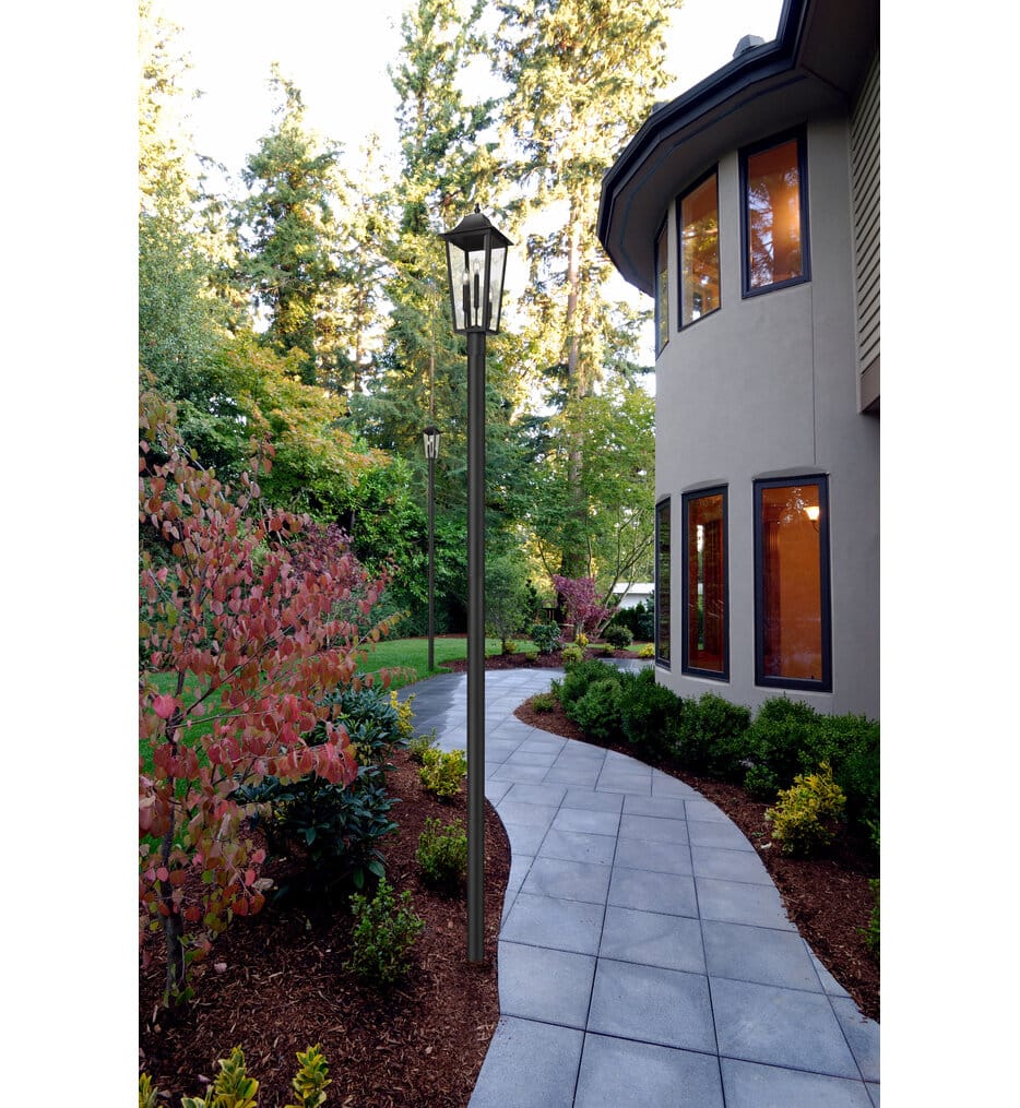 Z-Lite - 5008PHBR-5009P120-BK - Gannon 144.75" Outdoor Post Light