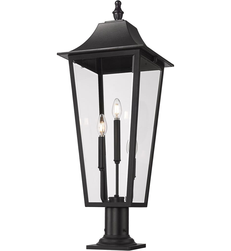 Z-Lite - 5008PHXLR-533PM-BK - Gannon 33.5" Outdoor Pier Mount