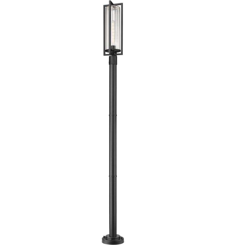 Z-Lite - 5013PHBR-5012P-BK - Aura 99.5" Outdoor Post Light