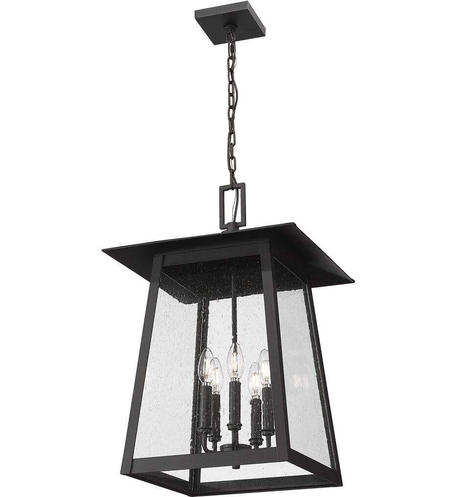 Z-Lite - 5015CHXL-BK - Rainer 15.5" Outdoor Pendant