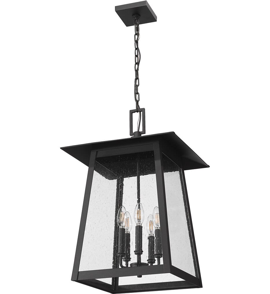 Z-Lite - 5015CHXL-BK - Rainer 15.5" Outdoor Pendant