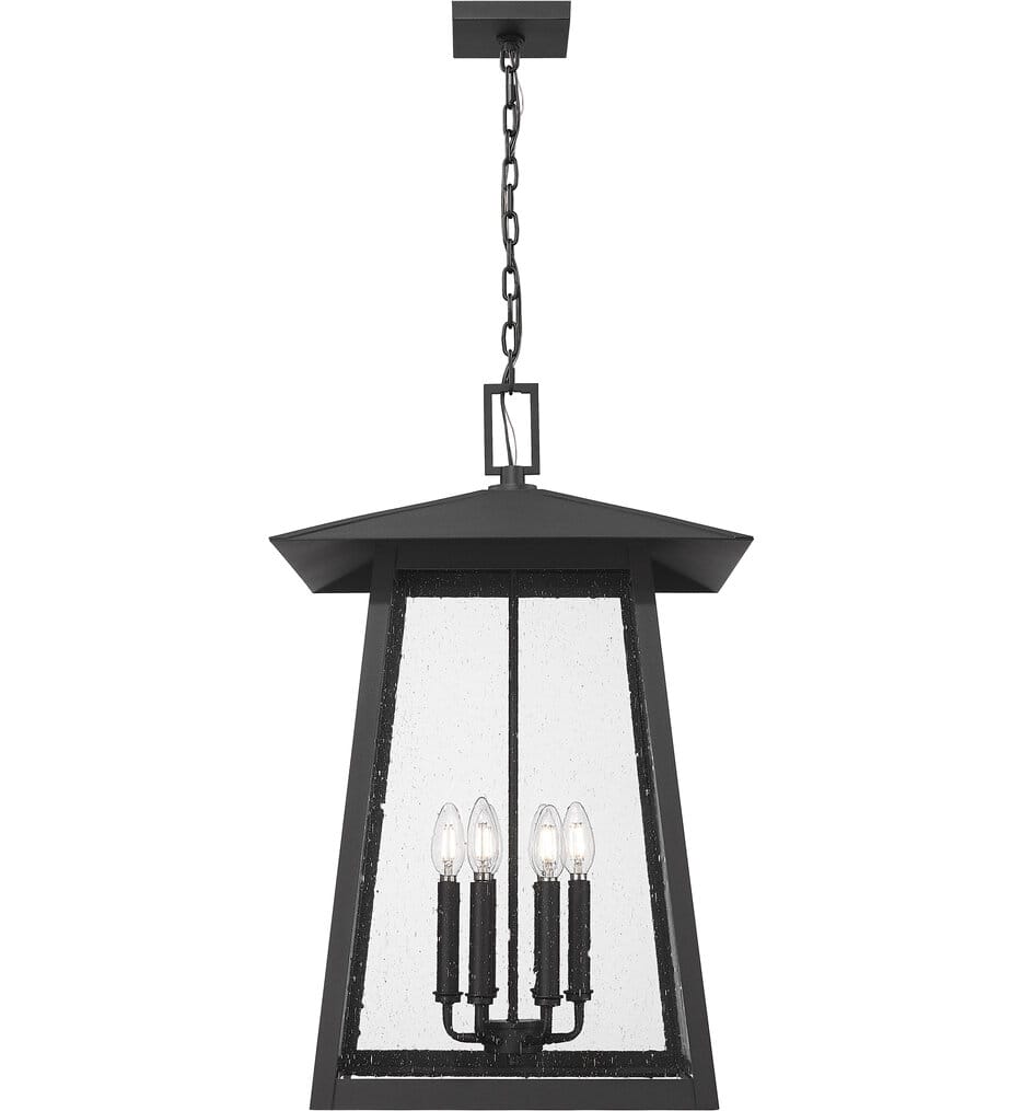 Z-Lite - 5015CHXXL-BK - Rainer 17.5" Outdoor Pendant