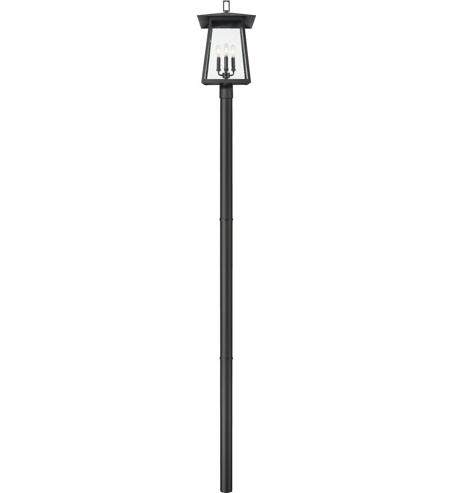 Z-Lite - 5015PHBR-5009P96-BK - Rainer 118.25" Outdoor Post Light