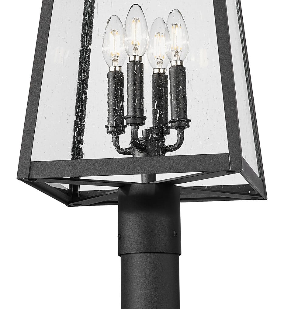 Z-Lite - 5015PHBR-5009P96-BK - Rainer 118.25" Outdoor Post Light