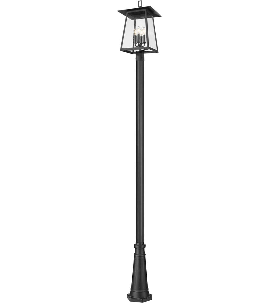 Z-Lite - 5015PHBR-5011P-BK - Rainer 118.25" Outdoor Post Light