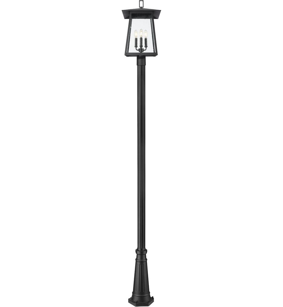 Z-Lite - 5015PHBR-5011P-BK - Rainer 118.25" Outdoor Post Light