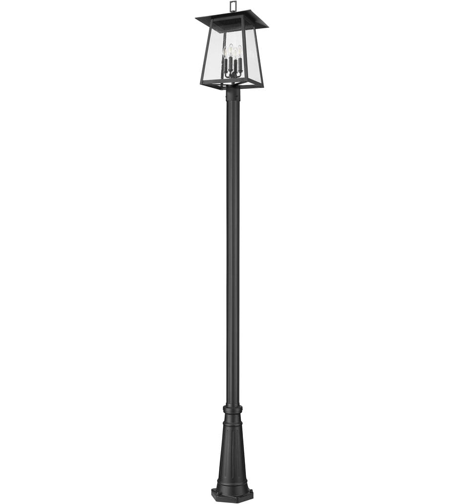 Z-Lite - 5015PHBR-5011P-BK - Rainer 118.25" Outdoor Post Light