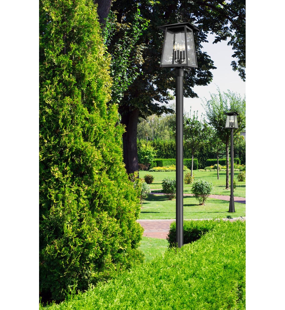 Z-Lite - 5015PHBR-5011P-BK - Rainer 118.25" Outdoor Post Light