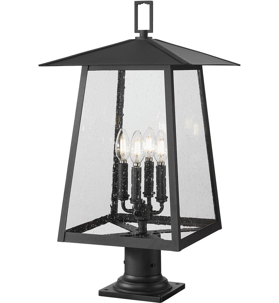 Z-Lite - 5015PHBR-533PM-BK - Rainer 26.25" Outdoor Pier Mount