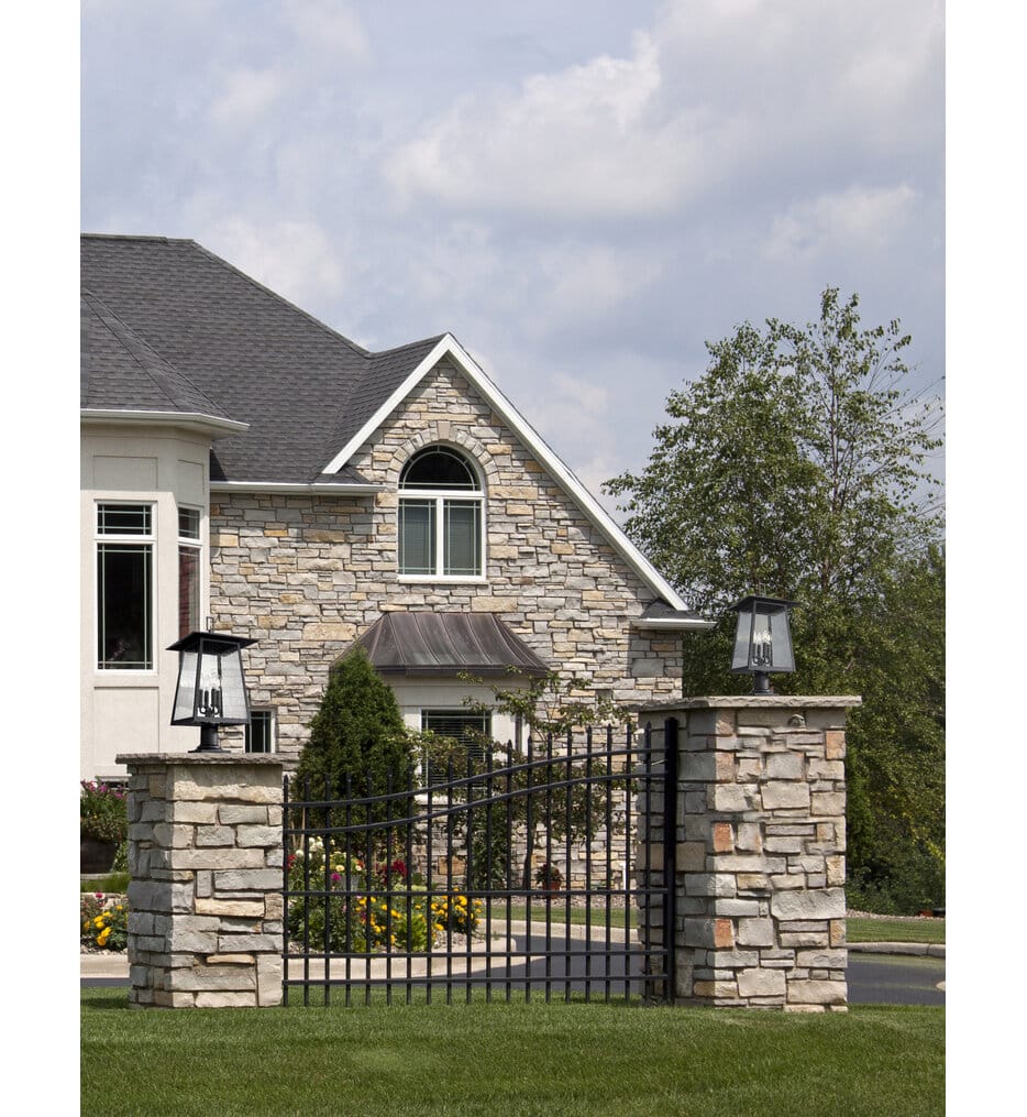 Z-Lite - 5015PHBR-533PM-BK - Rainer 26.25" Outdoor Pier Mount