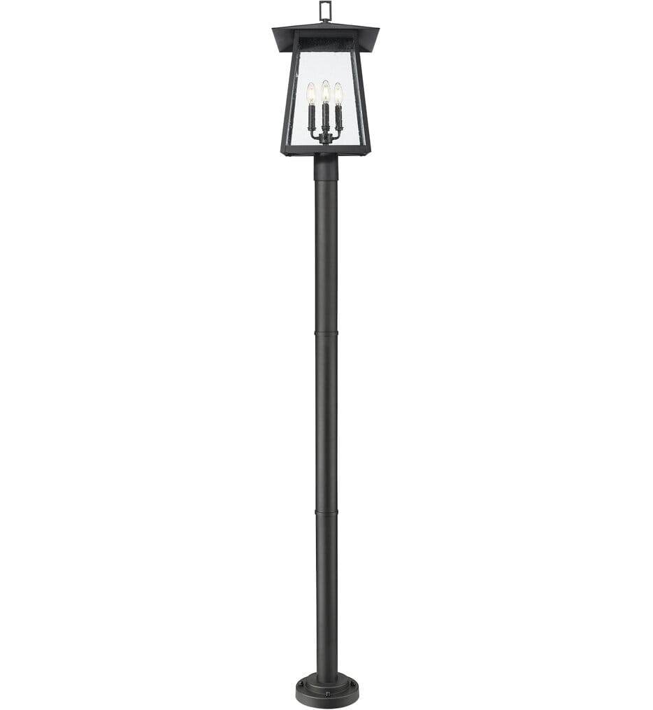 Z-Lite - 5015PHBR-567P-BK - Rainer 98" Outdoor Post Light