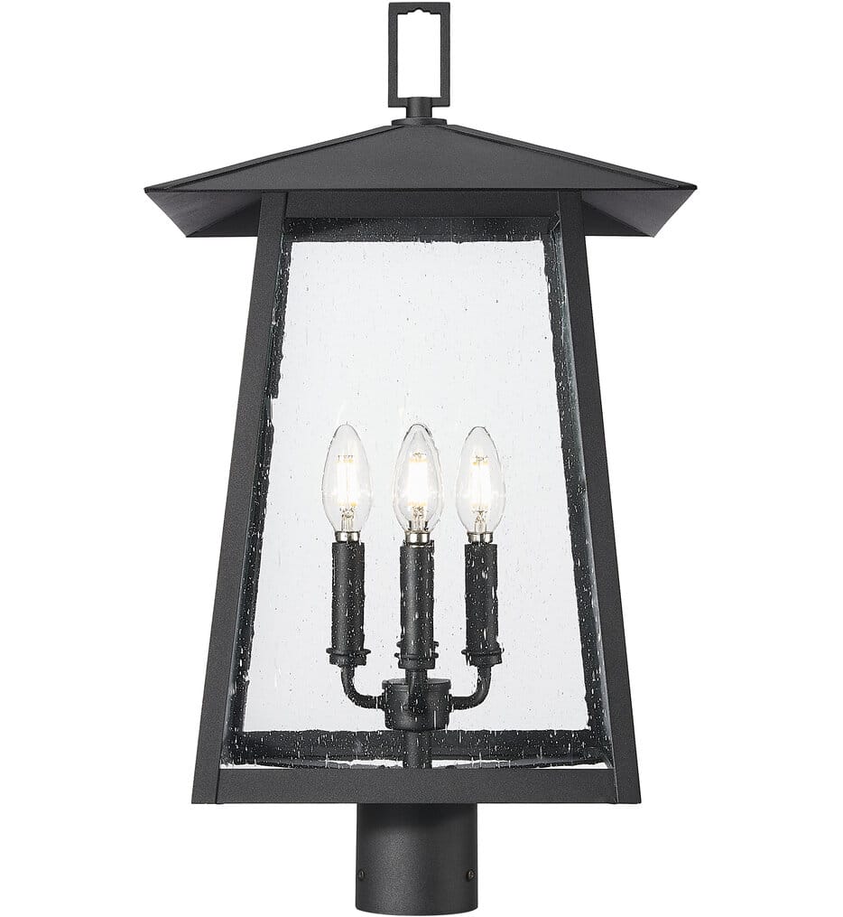 Z-Lite - 5015PHBR-BK - Rainer 24.25" Outdoor Post Light