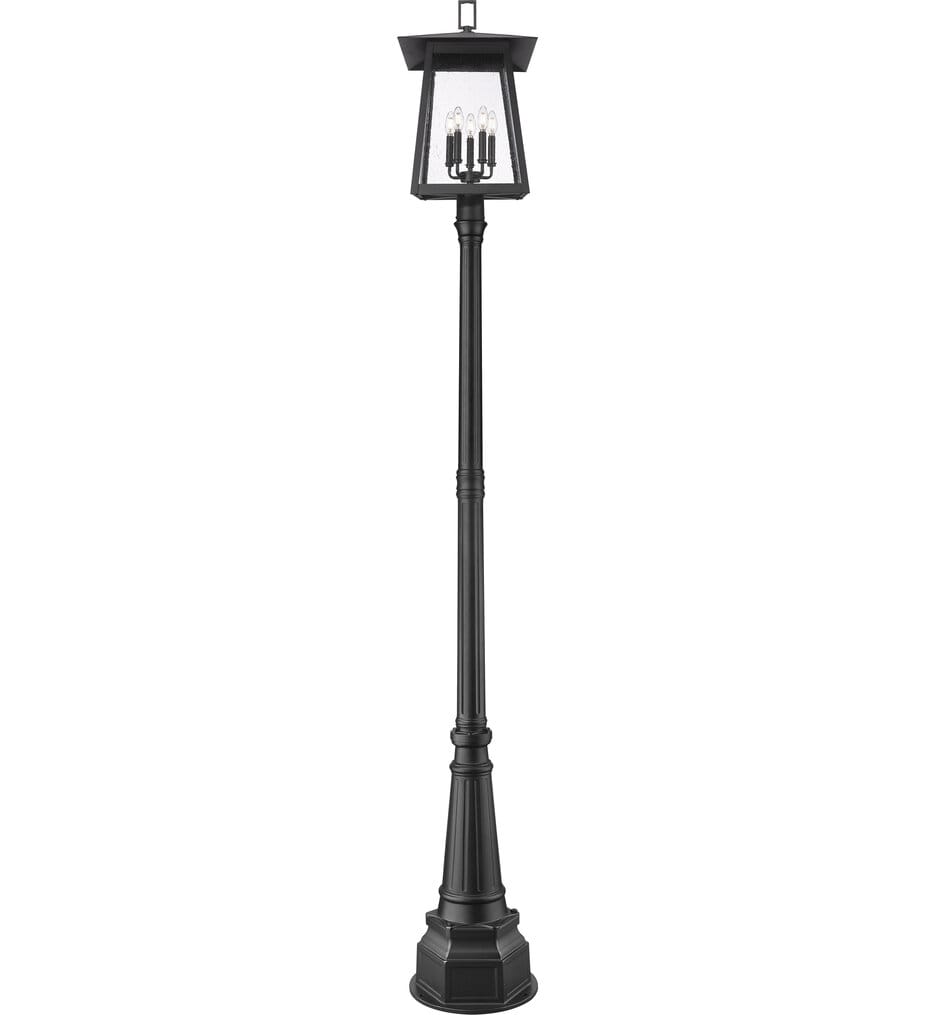Z-Lite - 5015PHXLR-564P-BK - Rainer 109.5" Outdoor Post Light