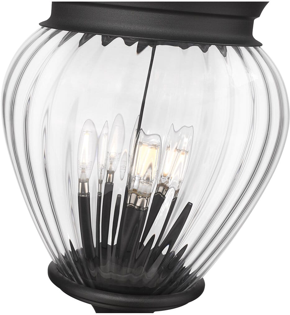 Z-Lite - 5016PHBR-5009P120-BK - Davina 143.25" Outdoor Post Light