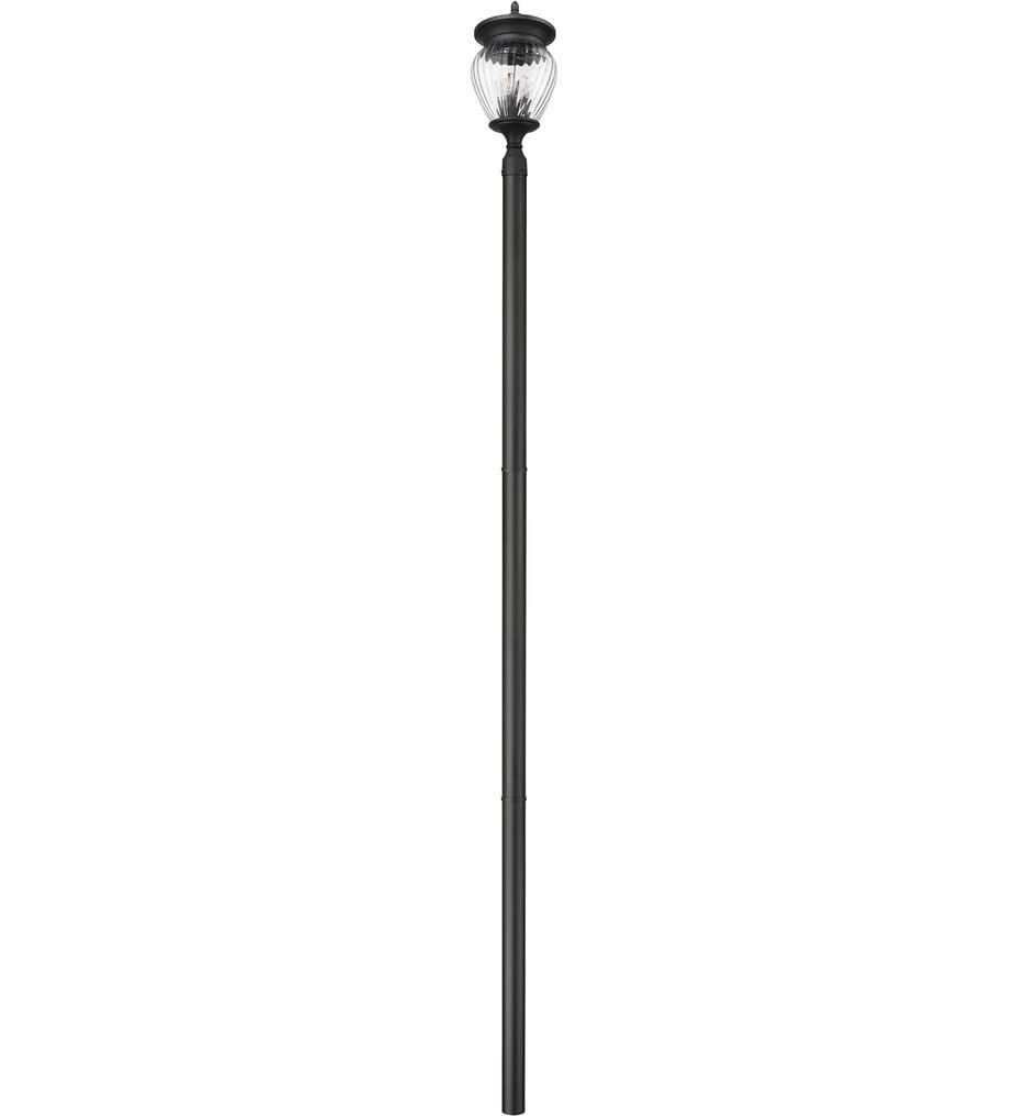 Z-Lite - 5016PHBR-5009P120-BK - Davina 143.25" Outdoor Post Light