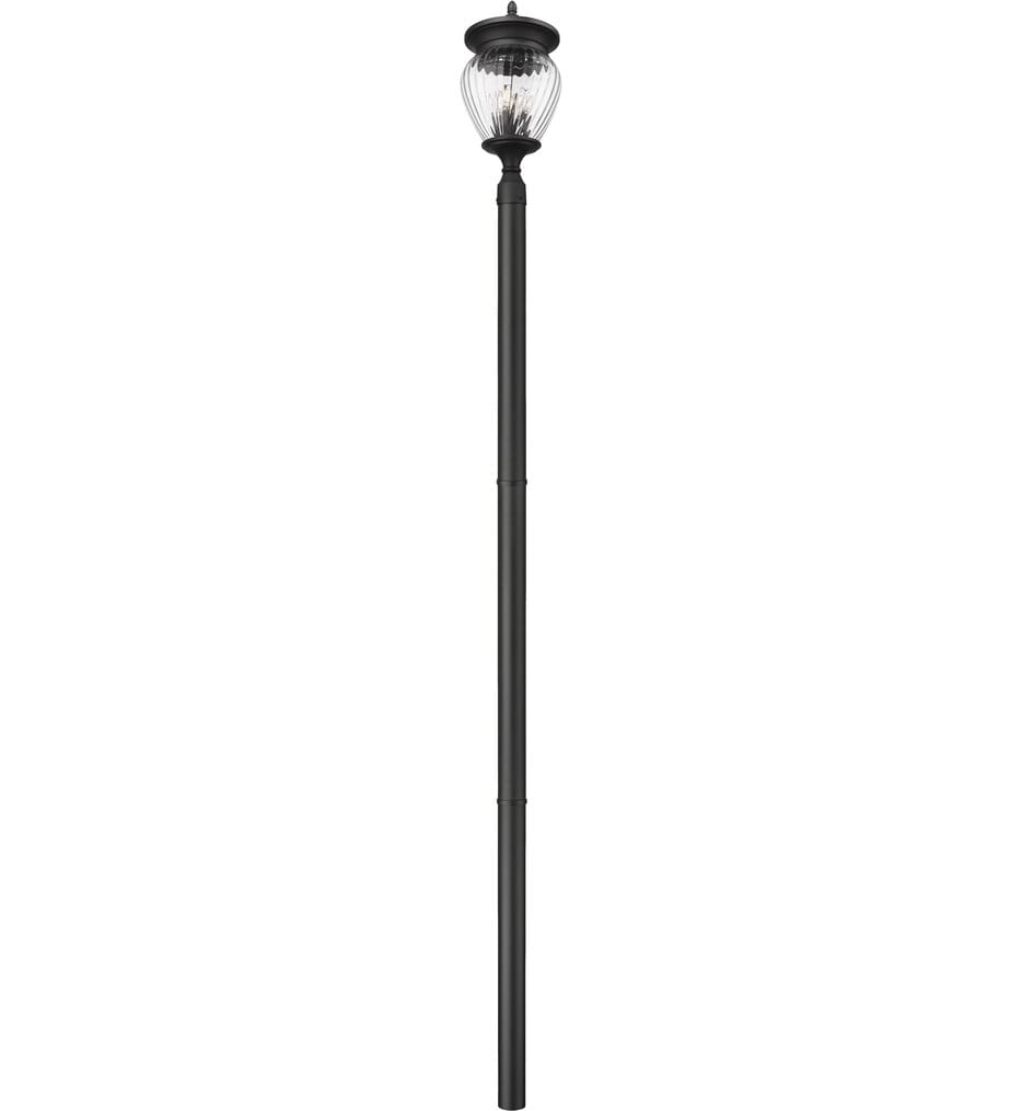 Z-Lite - 5016PHBR-5009P96-BK - Davina 119.25" Outdoor Post Light