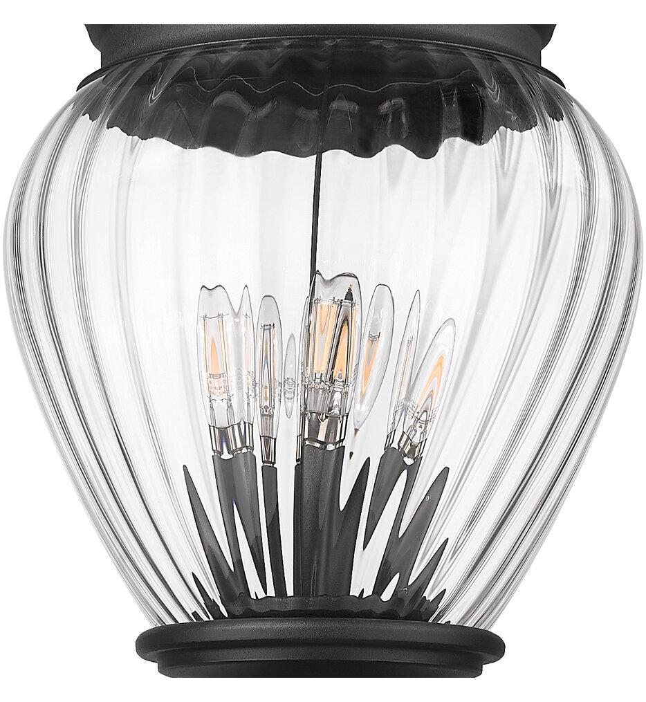 Z-Lite - 5016PHBR-5011P-BK - Davina 119.25" Outdoor Post Light