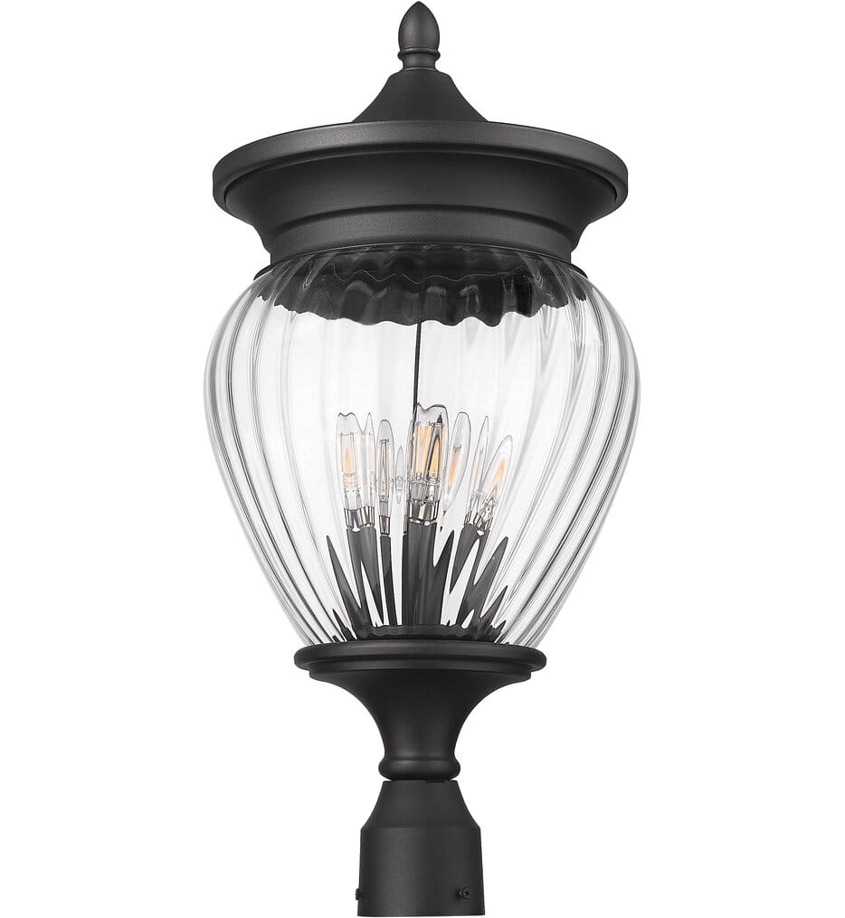Z-Lite - 5016PHBR-BK - Davina 25.25" Outdoor Post Light