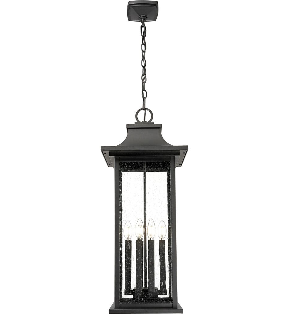 Z-Lite - 5017CHXL-BK - Tiberius 12" Outdoor Ceiling Light