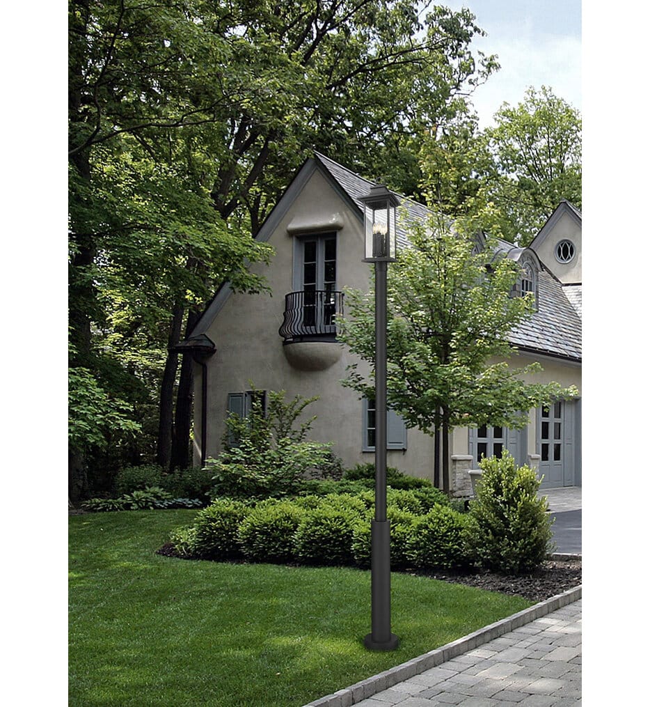 Z-Lite - 5017PHBR-5010P-BK - Tiberius 120" Outdoor Post Light