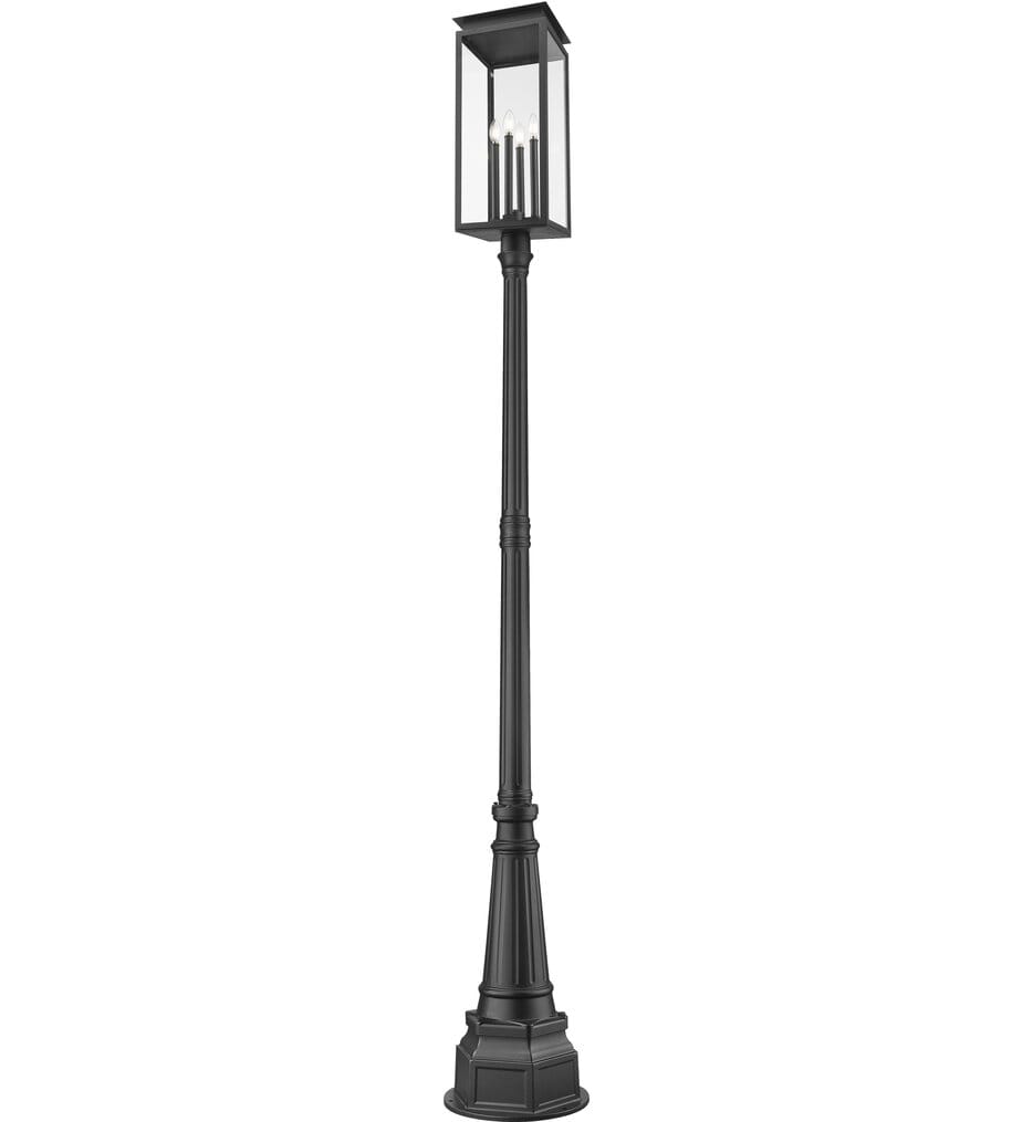 Z-Lite - 5018PHBR-564P-BK - Nova 109.5" Outdoor Post Light