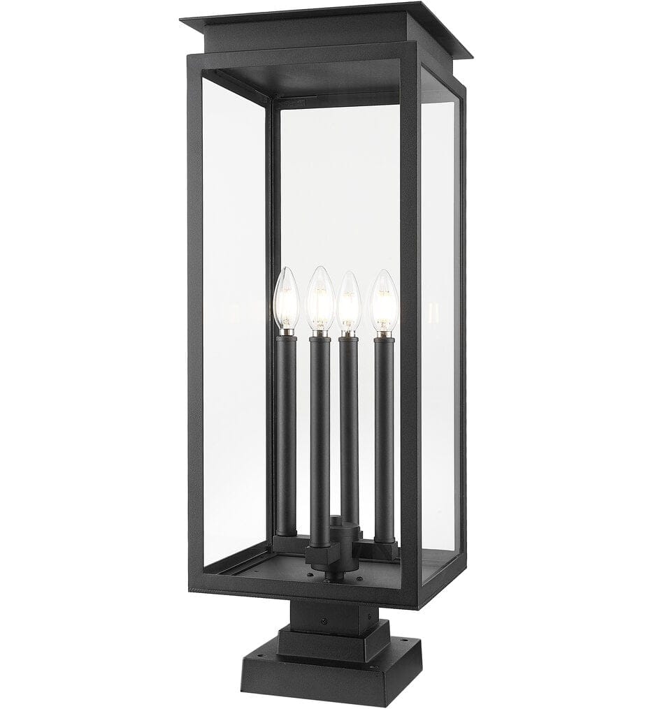Z-Lite - 5018PHBS-SQPM-BK - Nova 29.25" Outdoor Pier Mount Light