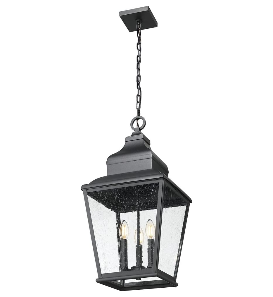 Z-Lite - 5029CHB-BK - Raphael 12-inch Outdoor Pendant