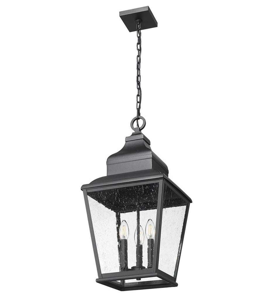 Z-Lite - 5029CHB-BK - Raphael 12-inch Outdoor Pendant