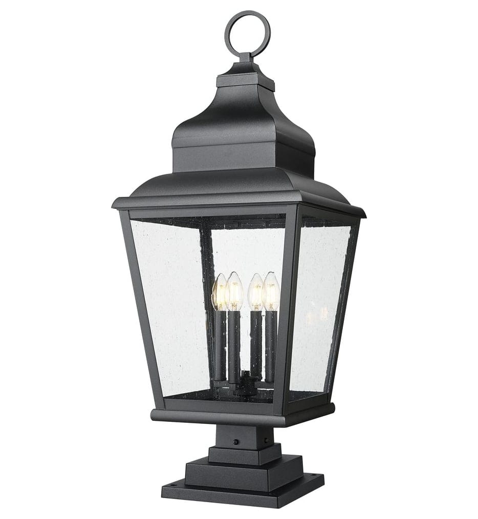 Z-Lite - 5029PHXLS-LSQPM-BK - Raphael 35-inch Outdoor Pier Mounted Light