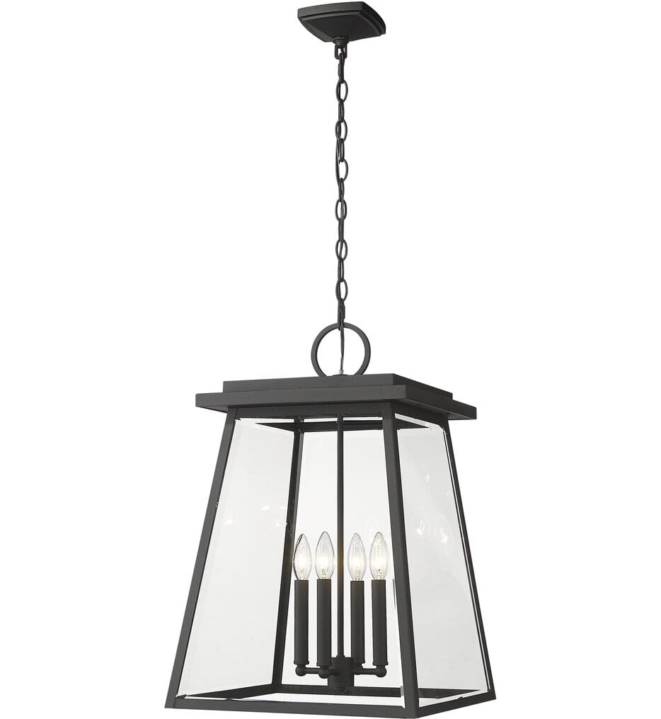Z-Lite - 521CHXL-BK - Broughton 15.75" Outdoor Pendant