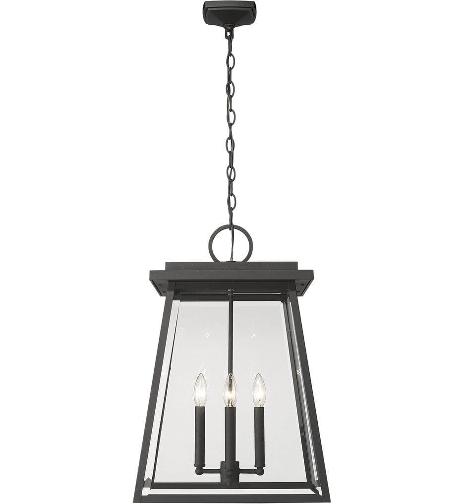 Z-Lite - 521CHXL-BK - Broughton 15.75" Outdoor Pendant