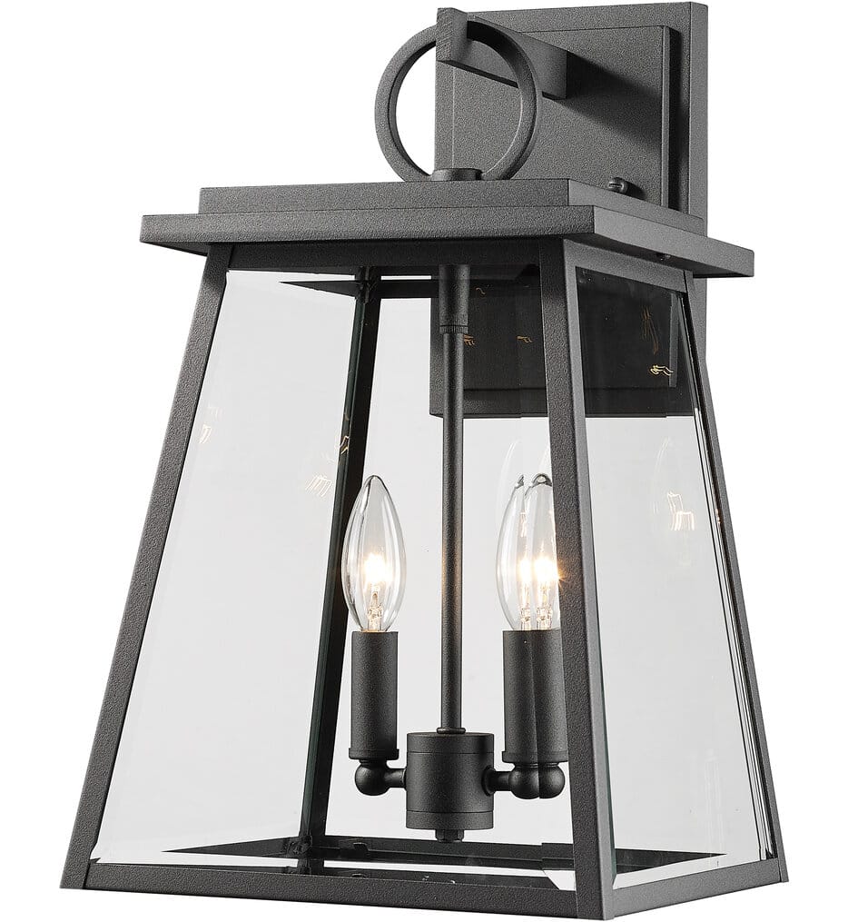 Z-Lite - 521M-BK - Broughton 17.5" Outdoor Wall Sconce