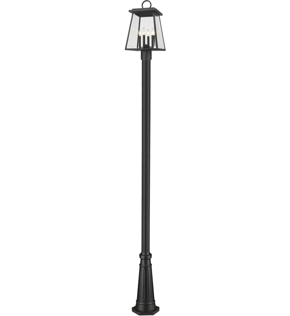 Z-Lite - 521PHBR-519P-BK - Broughton 116.5" Post Mount