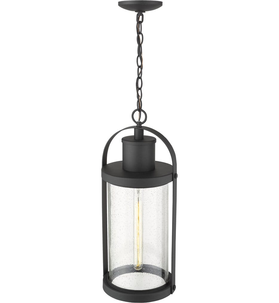 Z-Lite - 569CHB-BK - Roundhouse 9.25" Outdoor Pendant