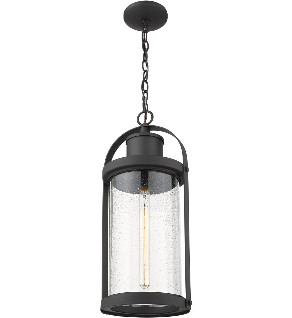 Z-Lite - 569CHB-BK - Roundhouse 9.25" Outdoor Pendant