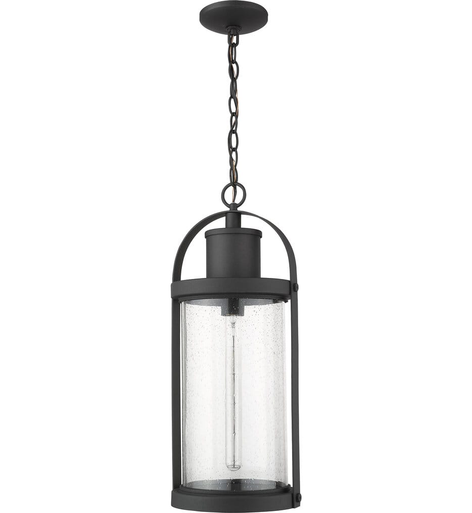 Z-Lite - 569CHB-BK - Roundhouse 9.25" Outdoor Pendant