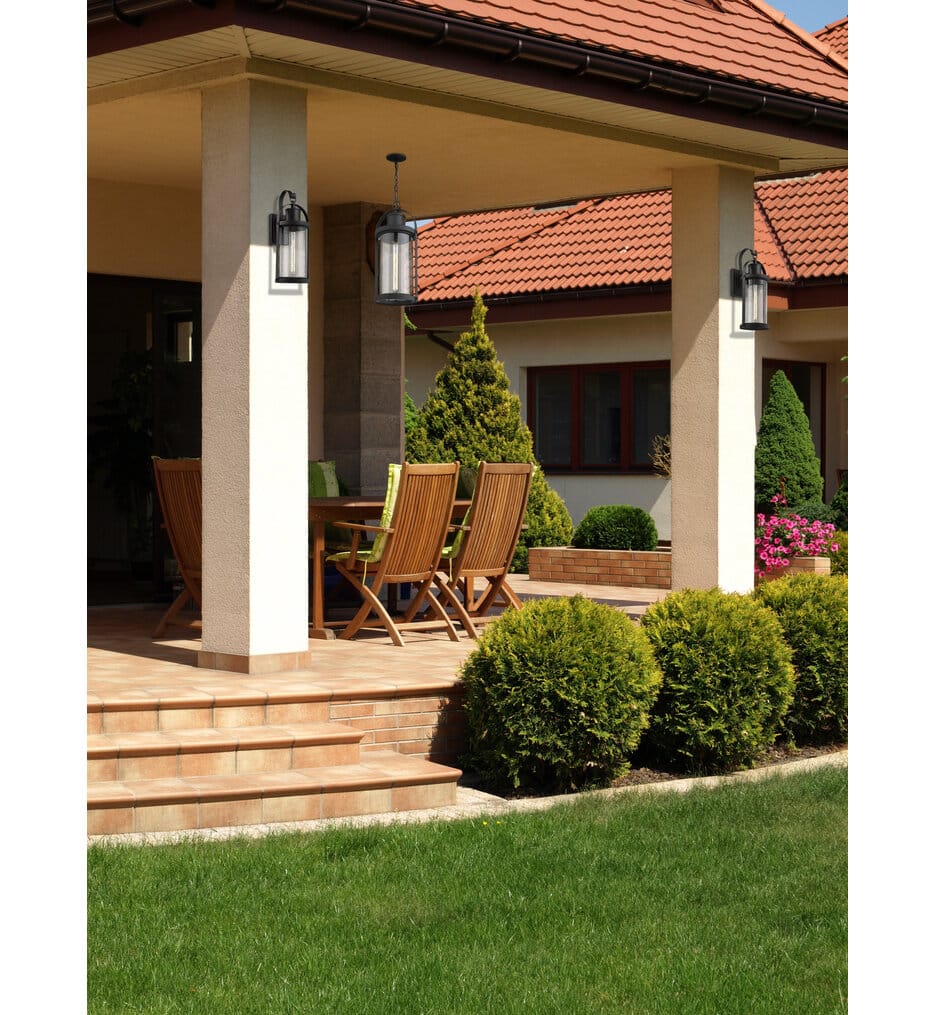 Z-Lite - 569CHB-BK - Roundhouse 9.25" Outdoor Pendant