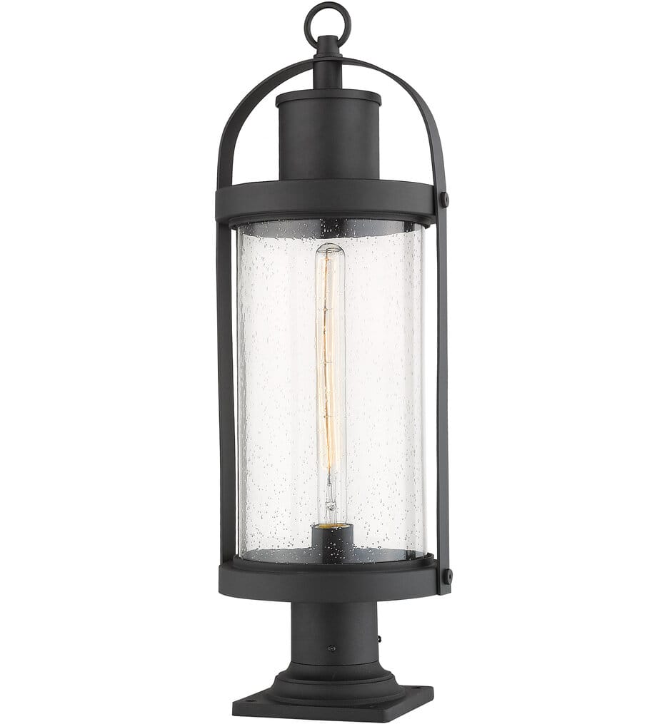 Z-Lite - 569PHB-533PM-BK - Roundhouse 27" Outdoor Pier Mount
