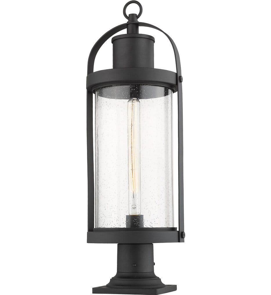 Z-Lite - 569PHB-533PM-BK - Roundhouse 27" Outdoor Pier Mount