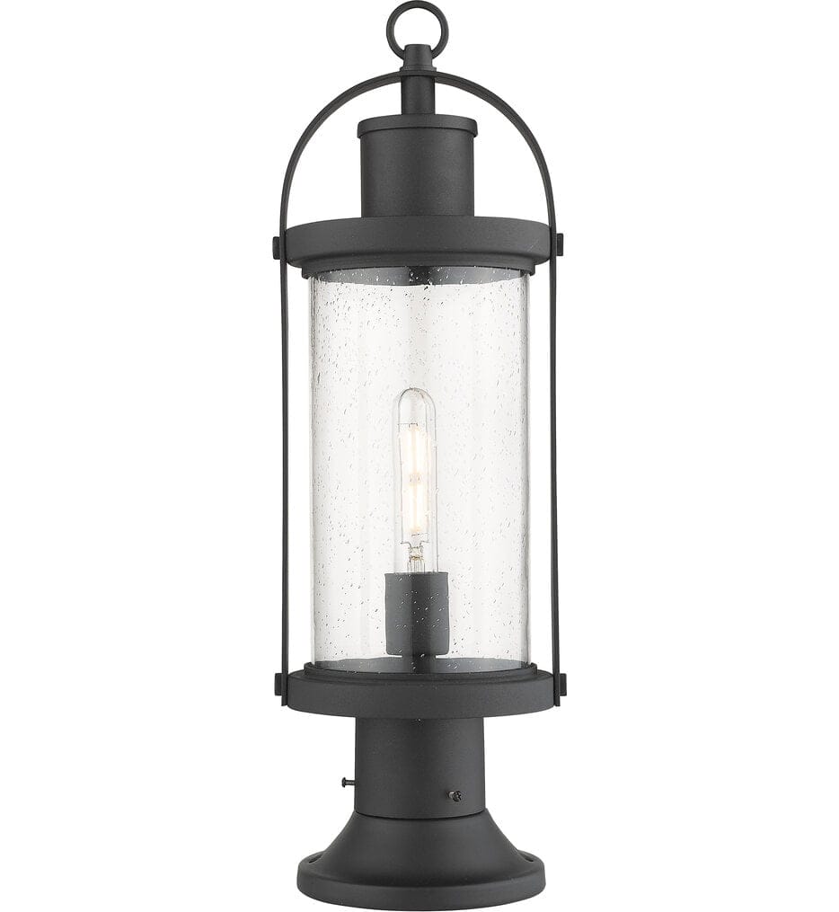 Z-Lite - 569PHM-553PM-BK - Roundhouse 22.5" Outdoor Pier Mount