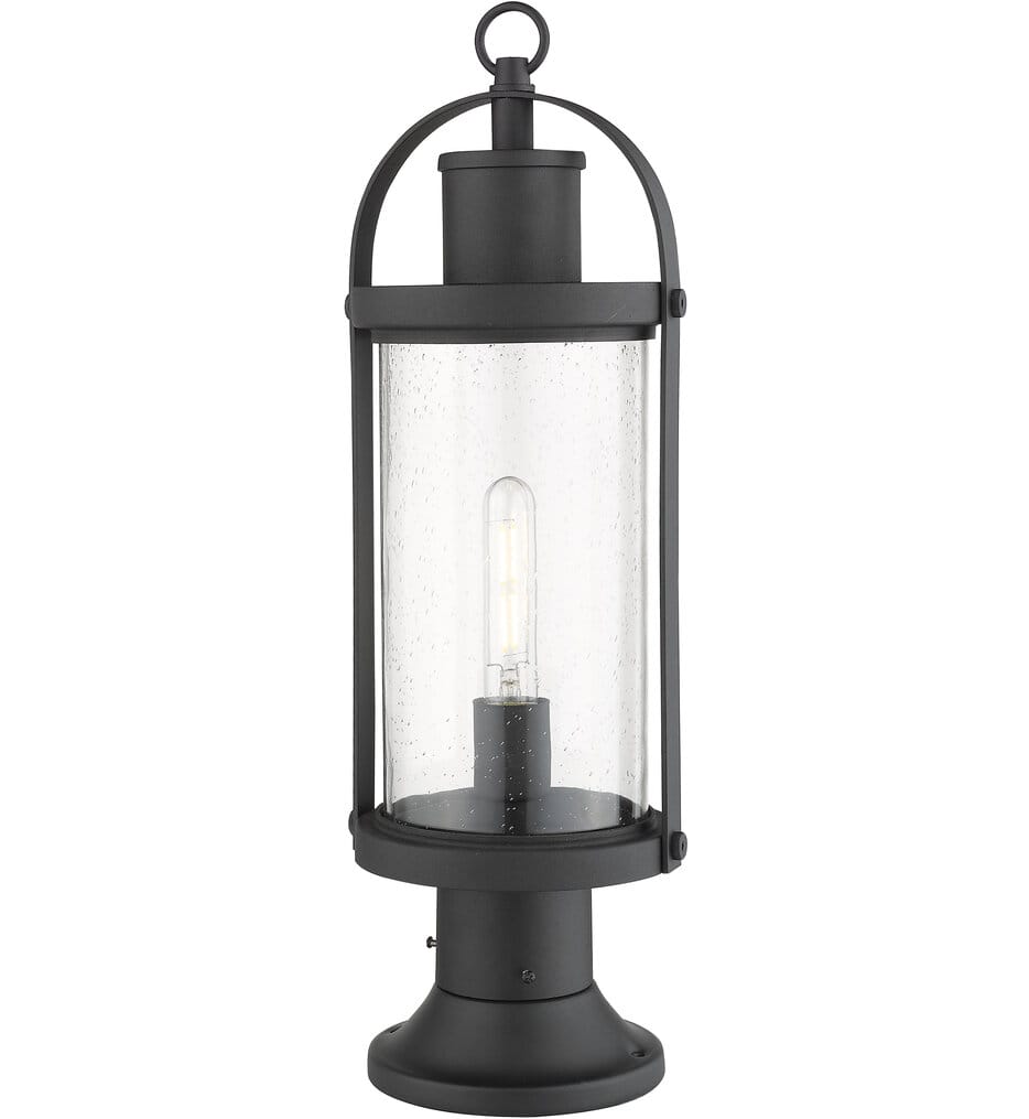 Z-Lite - 569PHM-553PM-BK - Roundhouse 22.5" Outdoor Pier Mount